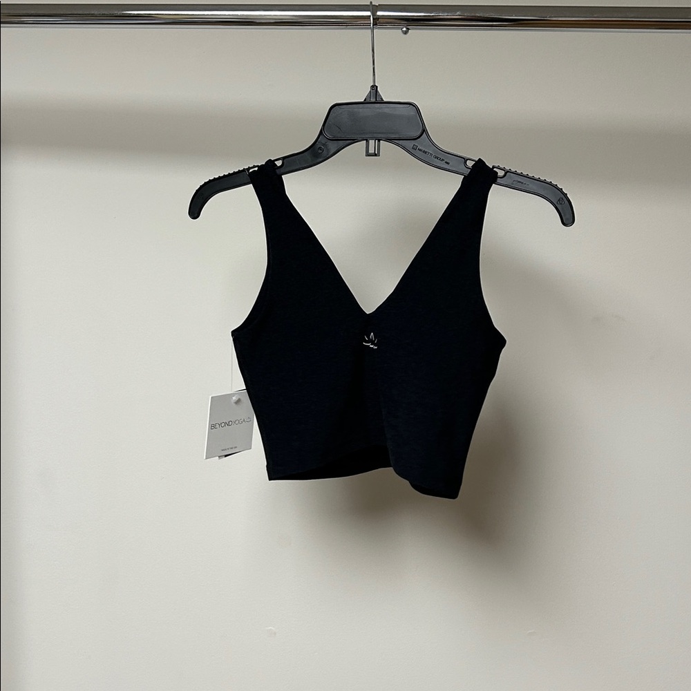 Beyond yoga good day cropped tank black - Picture 2 of 4